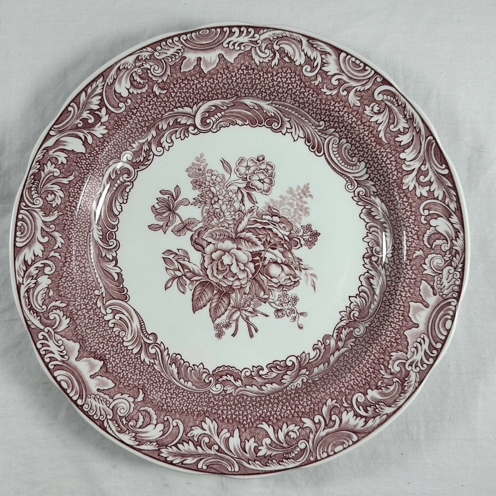 SPODE Byron Groups 1835 Blue Room Collection 10 3/8" Plate England Vintage Red
